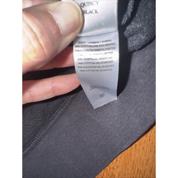 Rails Sweatshirt Womens Small Black Quincy Open Cold Shoulder Long Sleeve - Picture 5 of 6